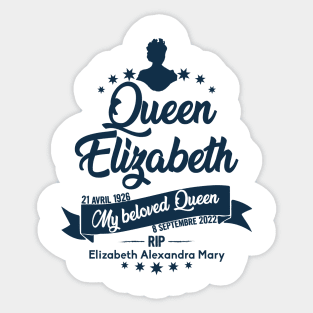 Queen Elizabeth, Rest in peace Queen Elizabeth II Sticker